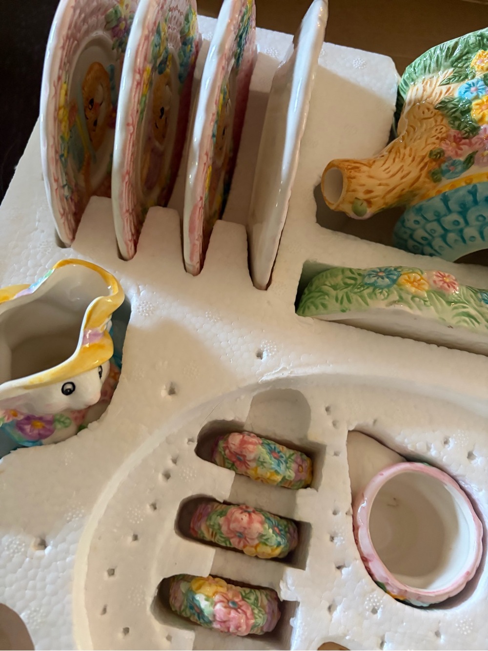 Mercuries Bunnies In The Garden Tea Set 1994 - Picture 5 of 16